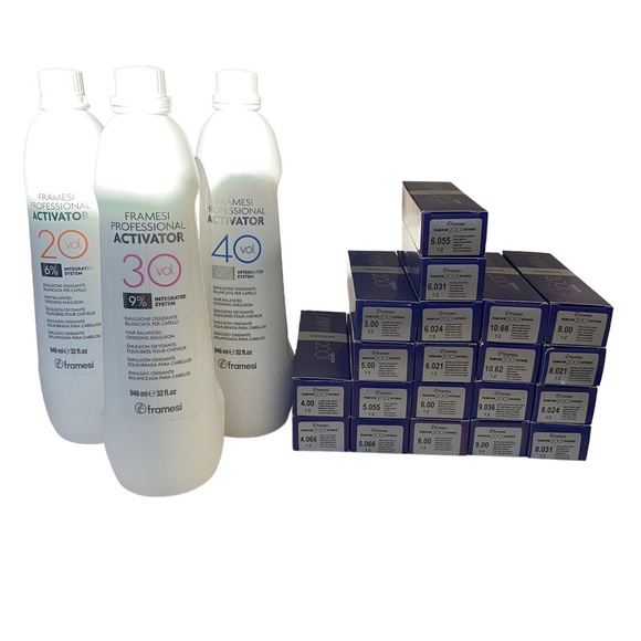 Framesi Hair Framesi Color Lot 456789 With Developers 203040 Volume